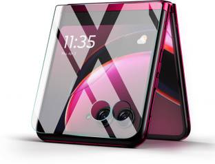 Enlinea Front and Back Screen Guard for Motorola Razr 40 Ultra Screen Guard, Motorola Razr 40 Ultra Screen Protector, TPU Back Hydrogel Film For Motorola Razr 40 Ultra