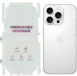 yuvu77 Back Screen Guard for Apple iPhone 16 Pro, Membrane 360 coverage