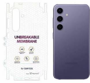 MZKART Back Screen Guard for Galaxy S24 Matte Unbreakable Membrane With Sides Protection