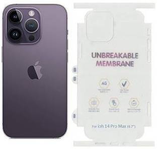 yuvu77 Back Screen Guard for Apple iPhone 14 Pro Max, Membrane 360 coverage