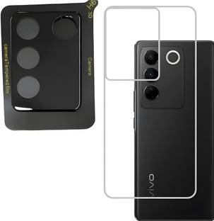 LOOTCASE Back Screen Guard for Vivo V27 Pro,Back Screen protector With Camera Lens Protector, Vivo V27 Pro Back Guard Film Tempered With Camera Glass Protector[Easy Installation]