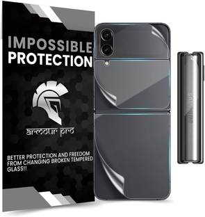 ArmourPro Back Screen Guard for Samsung Galaxy Z Flip4 5G, Samsung Z Flip 4 5G, 4 Layer Unbreakable Membrane for Back and Side Film