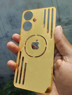MOKPLZ Back Tempered Glass for OPPO A59 5G BACK GOLDEN MIRROR TEMPERD GLASS