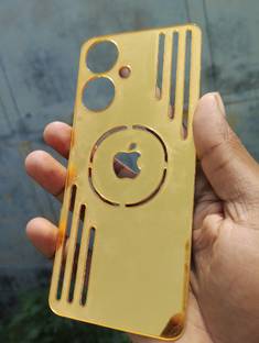 MOKPLZ Back Tempered Glass for OPPO A59 5G BACK GOLDEN MIRROR TEMPERD GLASS
