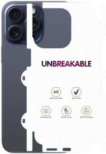 SoftSolutions Back Tempered Glass for Compatible For iPhone 15 Pro Max