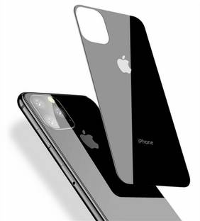 CallSmith Back Tempered Glass for Apple iPhone 11 Pro Ultra Glossy Black Back Tempered Glass, With Apple Logo
