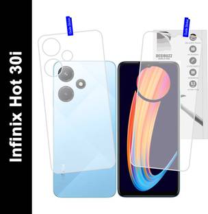 DESIBUZZ Front and Back Tempered Glass for Infinix HOT 30i, {Flexible}