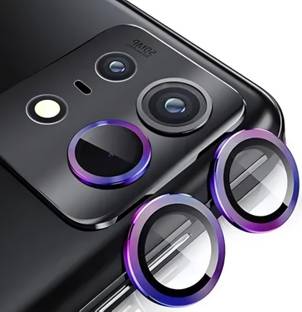 UNIKWORLD Camera Lens Protector for Moto Edge 50 Pro 9H Camera Glass Metal Individual Ring Camera Protector