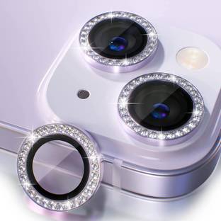 A3sprime Camera Lens Protector for Apple iPhone 14, |Full Coverage 9H Surface Hardness Bling Diamond Shaped Camera Protector|