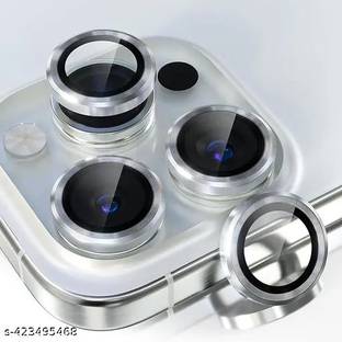 casual need Camera Lens Protector for iPhone 15 Pro / iPhone 15 Pro Max 9H tempered glass metal individual ring Camera Cover for iPhone 15 Pro iPhone 15 Pro Max silver (set of 3)