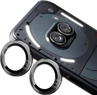 casual need Camera Lens Protector for Nothing Phone (2a) 9H premium Metal Individual Ring black