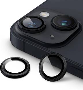 LOOTCASE Camera Lens Protector for iPhone 14,High Clarity, Scratch Proof,9H Protection Camera Cover Aluminum Alloy Rings For iPhone 14 /iPhone 14 Plus (BLACK)