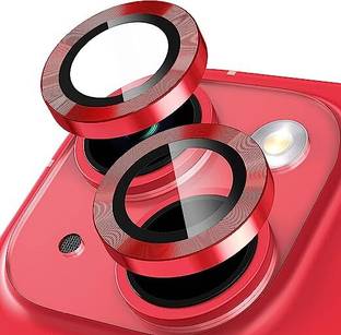 RADHYA Camera Lens Protector for iPhone 13/13 Mini Camera Ring Red
