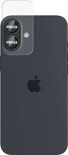 DailyObjects Back Camera Lens Glass Protector for Black Cero Camera Lens Protector For iPhone 16 Plus