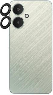 A3sprime Camera Lens Protector for REDMI 13C 5G, |Full Coverage 9H Surface Hardness Tempered Glass with Metal Ring Guard Camera Lens Protector|, (Color - Black)