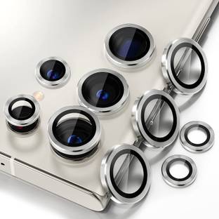 VOSKI Back Camera Lens Ring Guard Protector for Samsung Galaxy S24 Ultra Anti Scratch HD Tempered Glass Camera Protector Ring