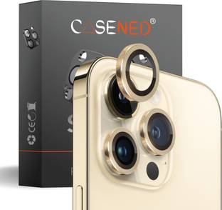 CASENED Camera Lens Protector for Apple iPhone 13 Pro / Apple iPhone 13 Pro Max Metal Rings Back Camera Lens Protector