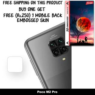 ARBAN Camera Lens Protector for Poco M2 Pro FREE 1 3D EMBOSSED SKIN FOR MOBILE BACK WITH CUT C1S010