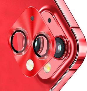 LOWCOST ASM Camera Lens Protector for Apple iPhone 14, Apple iPhone 14 Plus Red Camera Lens Protector, Premium Aluminum Alloy Metal Ring Lens Protector