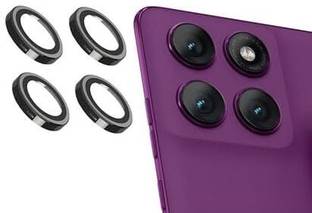 GIRIND Back Camera Lens Glass Protector for Motorola Edge 60 Pro 5G, Individual Metal Ring Tempered Glass Lens Cover