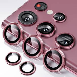 milestone mobile accessories Back Camera Lens Ring Guard Protector for Samsung Galaxy S22 Ultra 5g Burgundy Camera Ring