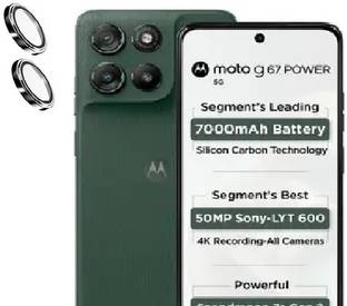 O2MG Back Camera Lens Ring Guard Protector for Moto g67 power 5G