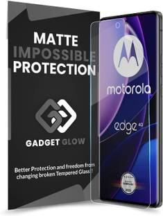 Gadget Glow Edge To Edge Screen Guard for Moto Edge 40 Neo 5G, Motorola Edge 40 Neo 5G, Moto Edge 40 5G, Motorola Edge 40 5G, Moto Edge 40, Edge 40 Neo, Not a Tempered Glass, it is a Membrane, Matte Finish