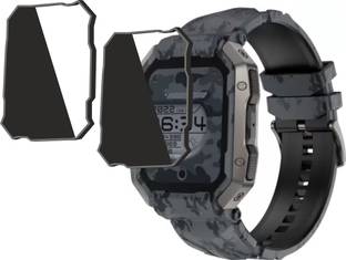 JSGROWITTECH Edge To Edge Screen Guard for Fire Boltt Cobra Smart Watch,screen guard