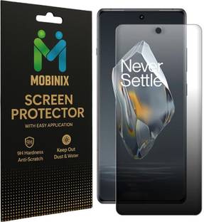 mobinix Edge To Edge Screen Guard for OnePlus 12R 5G, OnePlus 11R 5G, (Not a Tempered Glass, it’s a Matte Finish Nano Fiber Unbreakable Membrane)