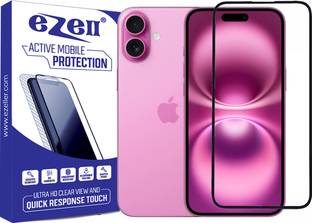 eZell Edge To Edge Screen Guard for Apple Iphone 16 +