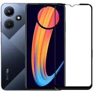 A-Allin1 Edge To Edge Screen Guard for Infinix Hot 30i, Gorilla Tempered Glass Screen Protector