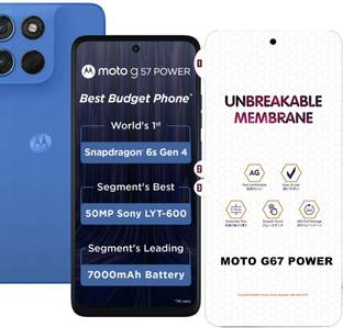 Resolute Edge To Edge Screen Guard for MOTO G67 POWR MATTE FRONT MEMBRANE HYDROGEL FILM MEMBRANE SCREE...