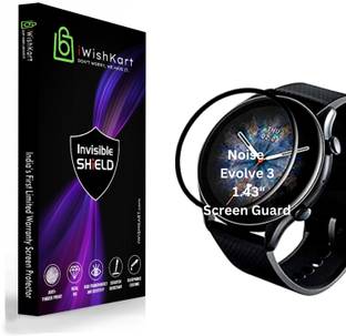 iWishKart Screen Guard for Noise Evolve 3, Noisefit Evolve3 1.43Inch, 3D Curved Original Screen Guard Protector (PMMA)| Edge to Edge Protection | NOT GLASS