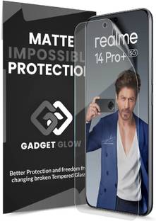 Gadget Glow Edge To Edge Screen Guard for Realme 14 Pro Plus 5G, Realme 14 Pro Plus, Realme 14 Pro 5G, Realme 14 Pro, 4 Layer Unbreakable Membrane with Easy Installation