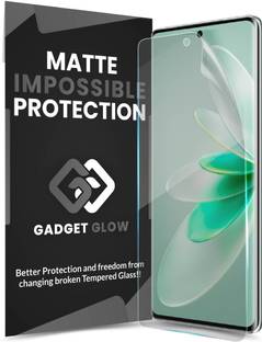Gadget Glow Edge To Edge Screen Guard for Vivo V27 Pro 5G, Vivo V27 5G, V27 Pro 5G, Vivo V27, ( Not a Tempered Glass, it’s a Nano Fiber Unbreakable Membrane), Matte Finish
