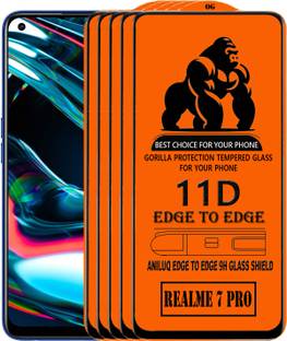 ANILUQ Edge To Edge Screen Guard for REALME 7 PRO