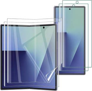 FABEKEE Edge To Edge Screen Guard for 2+2 Pack Screen Protector for Samsung Galaxy Z Fold 7/Samsung Galaxy Z Fold7, HD Clarity Elastic Edge Soft TPU Fingerprint Unlocking Scratchproof Bubble Free Protective Cover Film Membrane