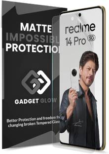Gadget Glow Edge To Edge Screen Guard for Realme 14 Pro 5G, Realme 14 Pro, Realme 14 Pro Plus 5G, Realme 14 Pro Plus, 4 Layer Unbreakable Membrane with Easy Installation
