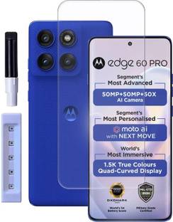 VISHZONE Edge To Edge Tempered Glass for Moto Edge 60 Pro, Motorola Edge 60 Pro