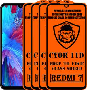 CYOR Edge To Edge Tempered Glass for REDMI 7