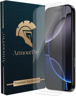 ArmourPro Edge To Edge Tempered Glass for Apple iPhone 16 Pro, iPhone 17, Borderless Clear Glass
