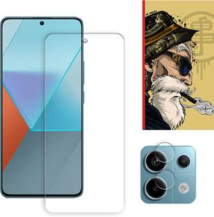 ARBAN Edge To Edge Tempered Glass for Xiaomi Redmi Note 13 5G Tempered Glass Screen Protector | Anti-Scratch | Edge to Edge Full Coverage | 9H Hardness ( 1 FRONT SCREEN GUARD + 1 CAMERA LENS PROTECTOR + 1 FREE BACK EMBOSSED SKIN001 )