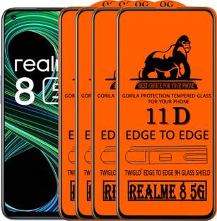 TWIGLO Edge To Edge Tempered Glass for REALME 8 5G