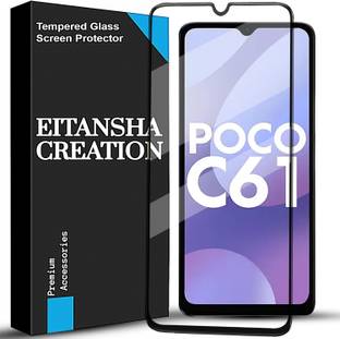 EITANSHA CREATION Edge To Edge Tempered Glass for POCO C61