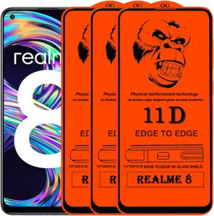 TOPTEMPER Edge To Edge Tempered Glass for REALME 8