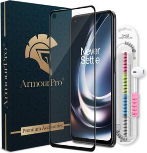 ArmourPro Edge To Edge Tempered Glass for OnePlus Nord CE 2 Lite 5G, Nord CE 2 Lite 5G, 1 OG Tempered Glass with 1 Cable Protector