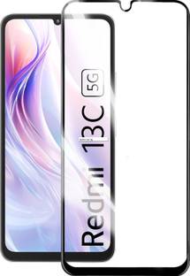 HUPSHY Edge To Edge Tempered Glass for REDMI 13c 5G