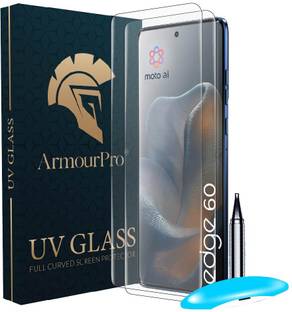 ArmourPro Edge To Edge Tempered Glass for Motorola Edge 60 5G, Moto Edge 60, Motorola Edge 60, Advanced HD+ UV Guard