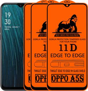 TWIGLO Edge To Edge Tempered Glass for OPPO A5S