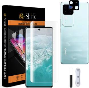MS-Shield Edge To Edge Tempered Glass for Vivo V30 Pro 5G, With Camera Lens Protector